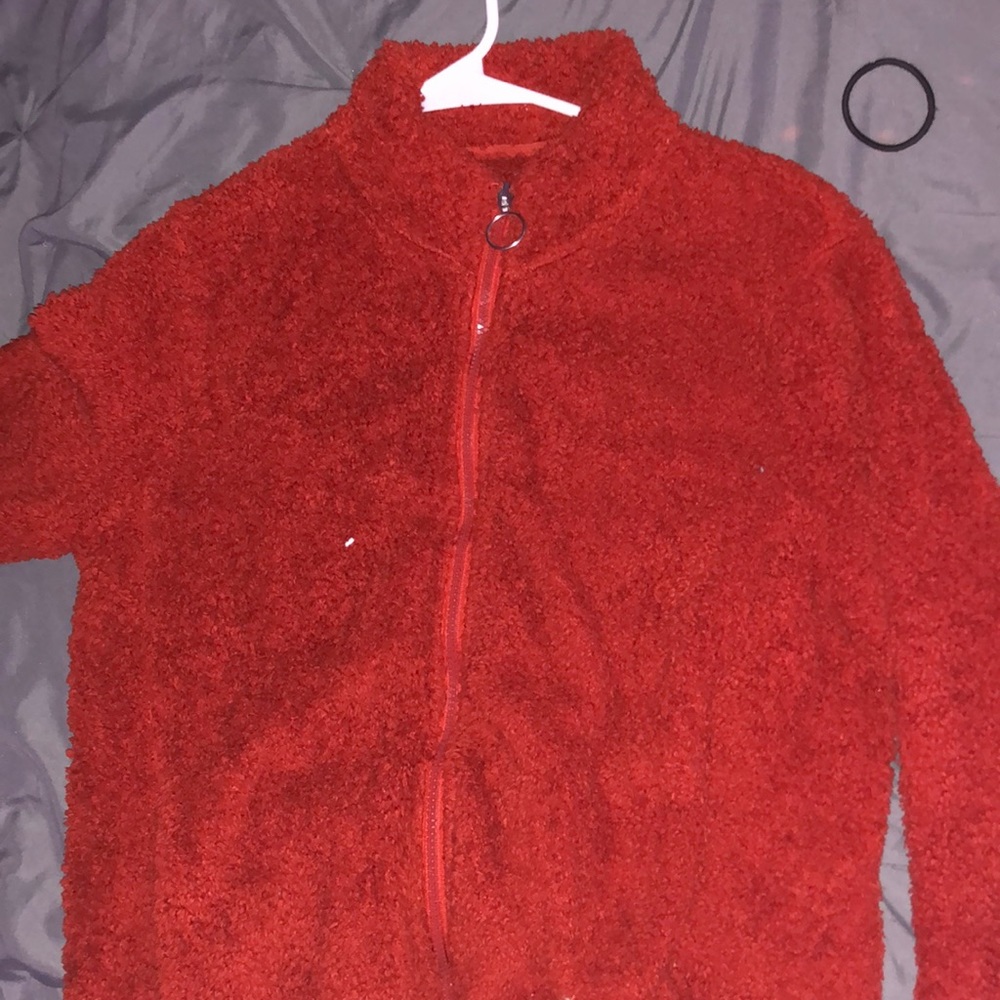 Cozy red sweater